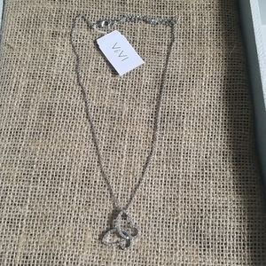 Vivi crystal butterfly necklace